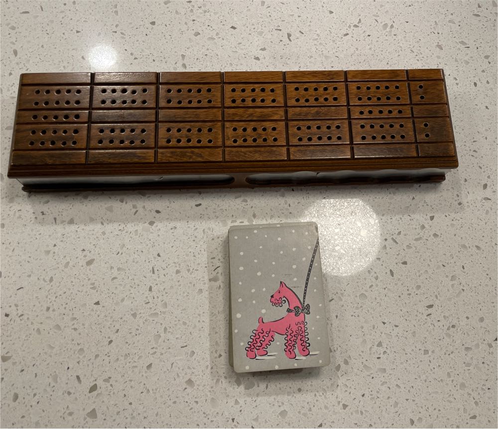 Drueke and Sons No 42 Cribbage Board  (2 Twice Around) board game collectible - Main Image 4