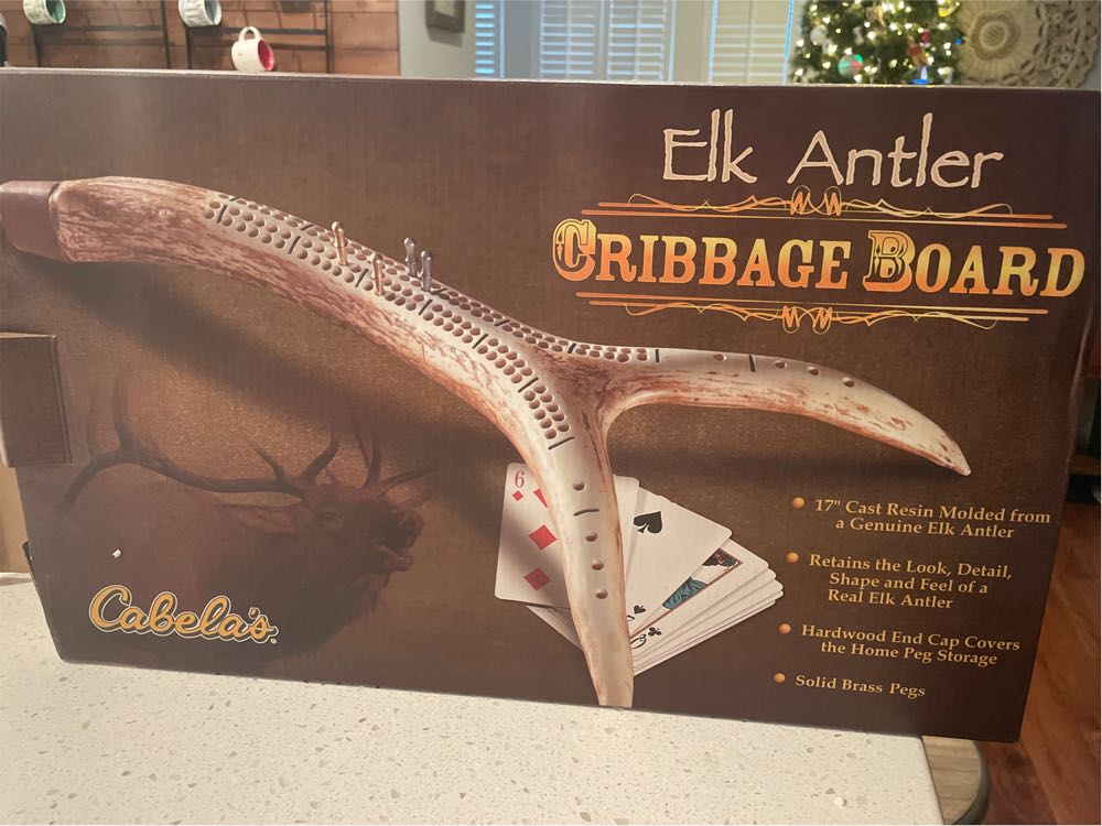 Cabala’s Elk Antler Cribbage  (2 Twice Around) board game collectible [Barcode 400250018709] - Main Image 3