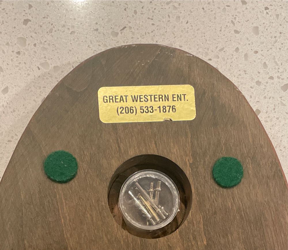 Great Western Enterprises Cribbage Board  (2 Once Around) board game collectible - Main Image 2