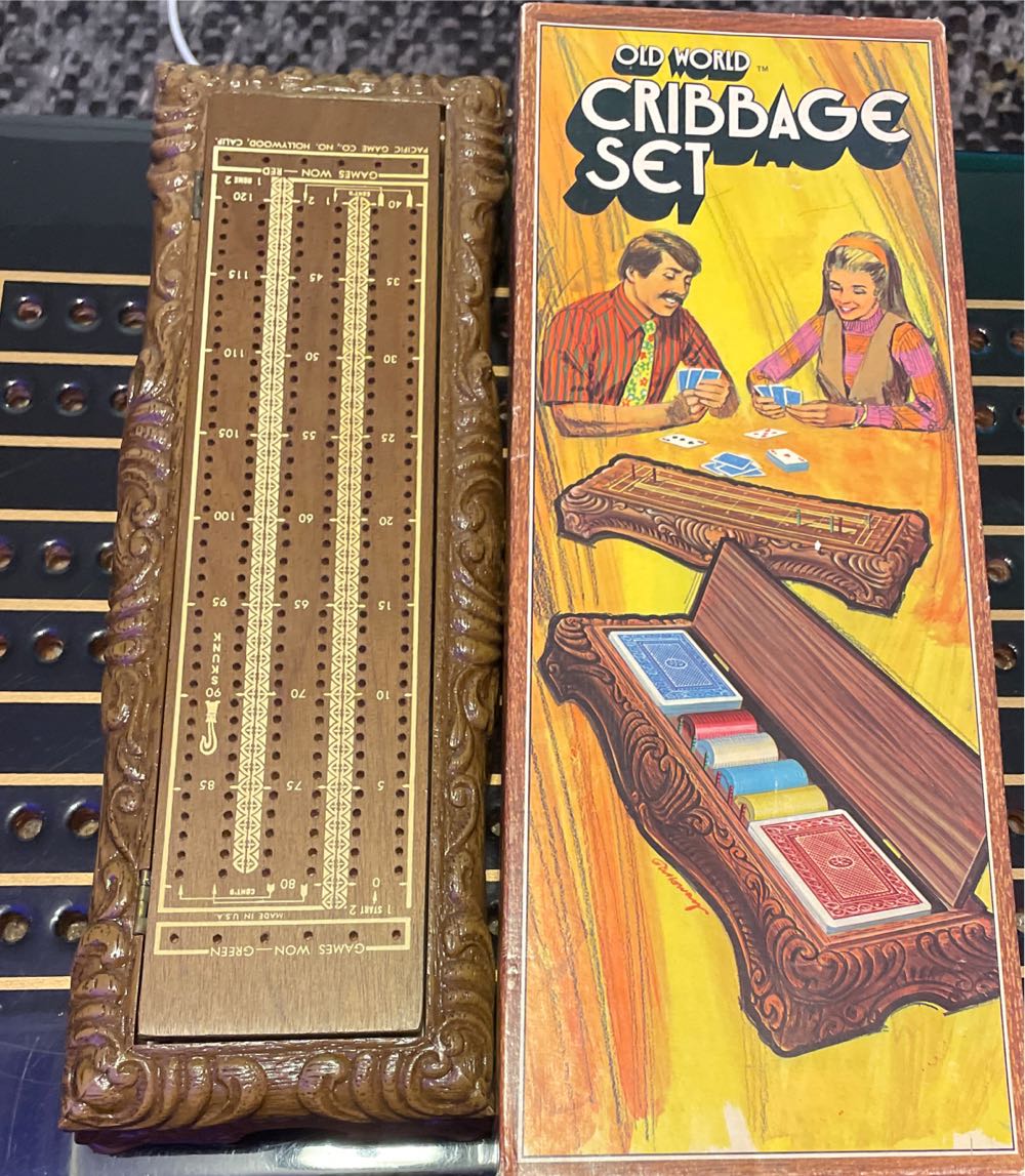 Pacific Game Co No 755 Cribbage Box  (2 Once Around) board game collectible - Main Image 3