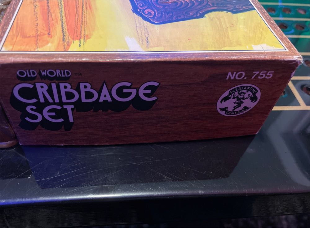 Pacific Game Co No 755 Cribbage Box  (2 Once Around) board game collectible - Main Image 4