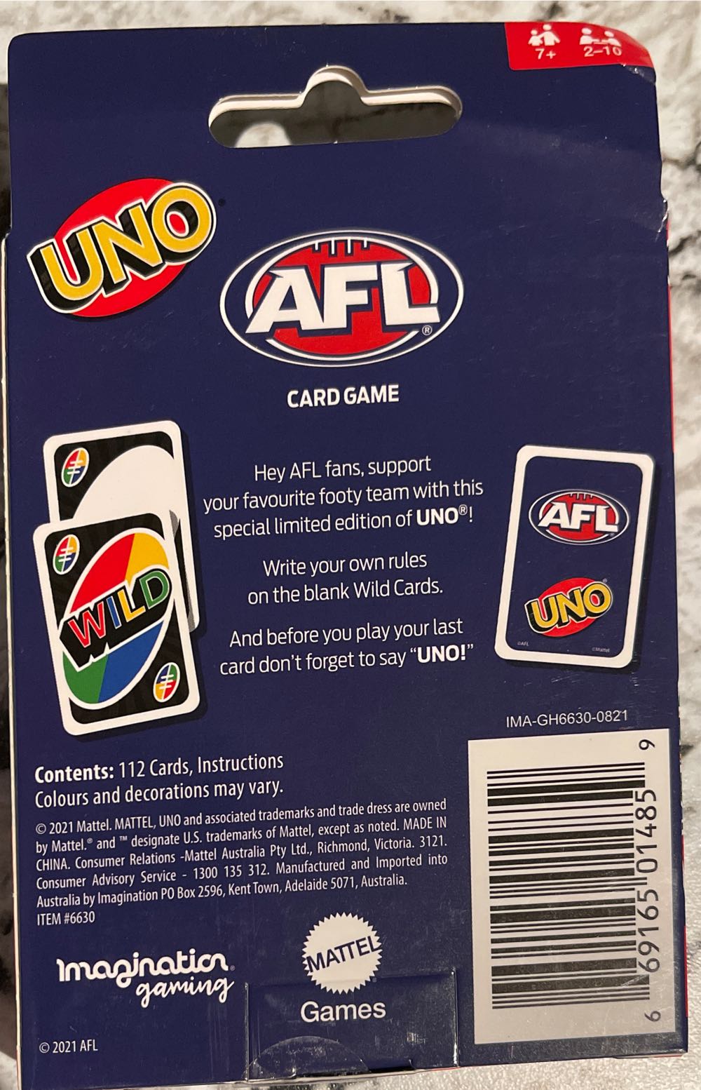 AFL Uno  board game collectible - Main Image 2
