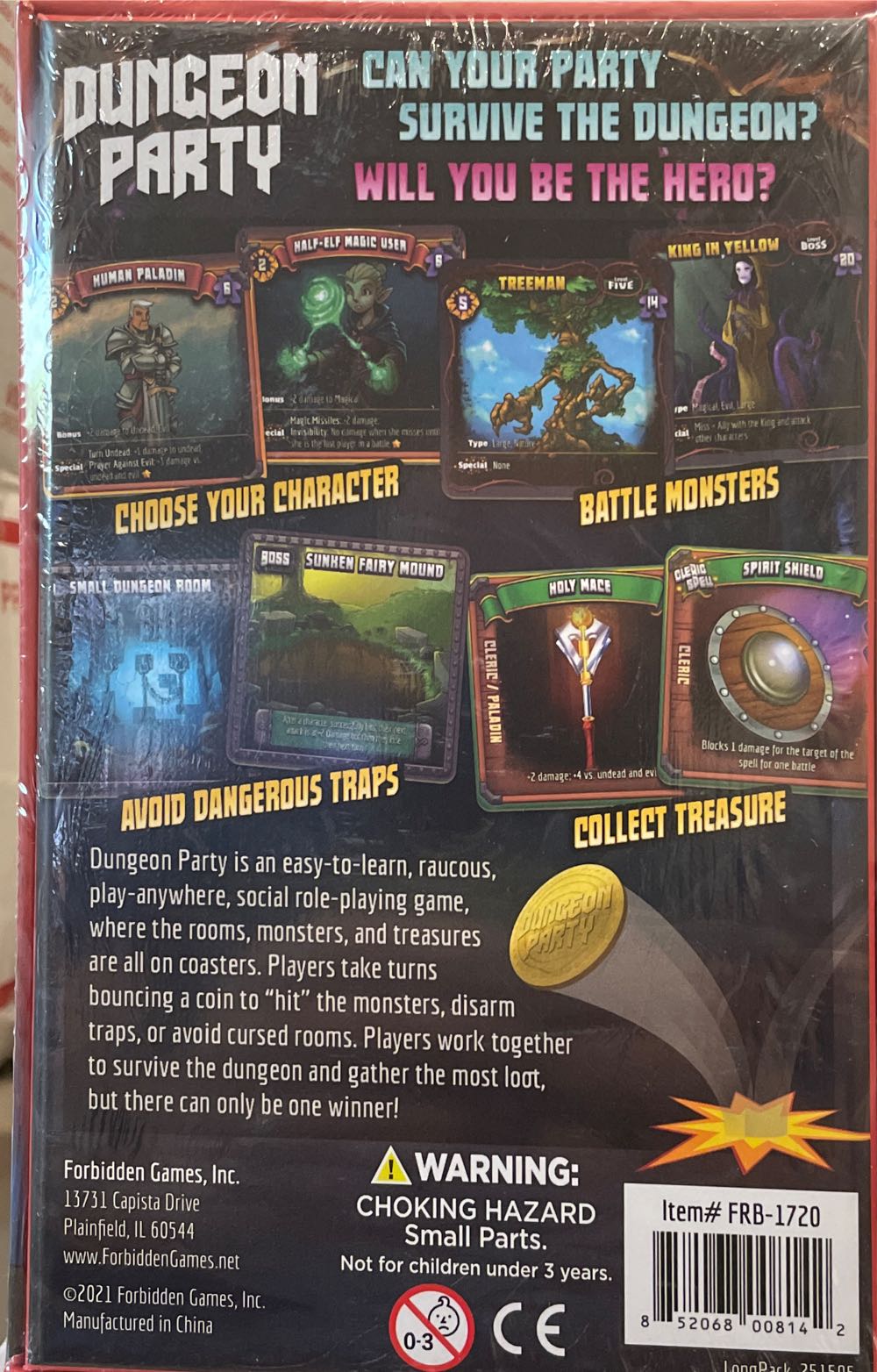 Dungeon Party: Floating Eye - Kickstarter Edition  (1-6) board game collectible [Barcode 852068008142] - Main Image 2