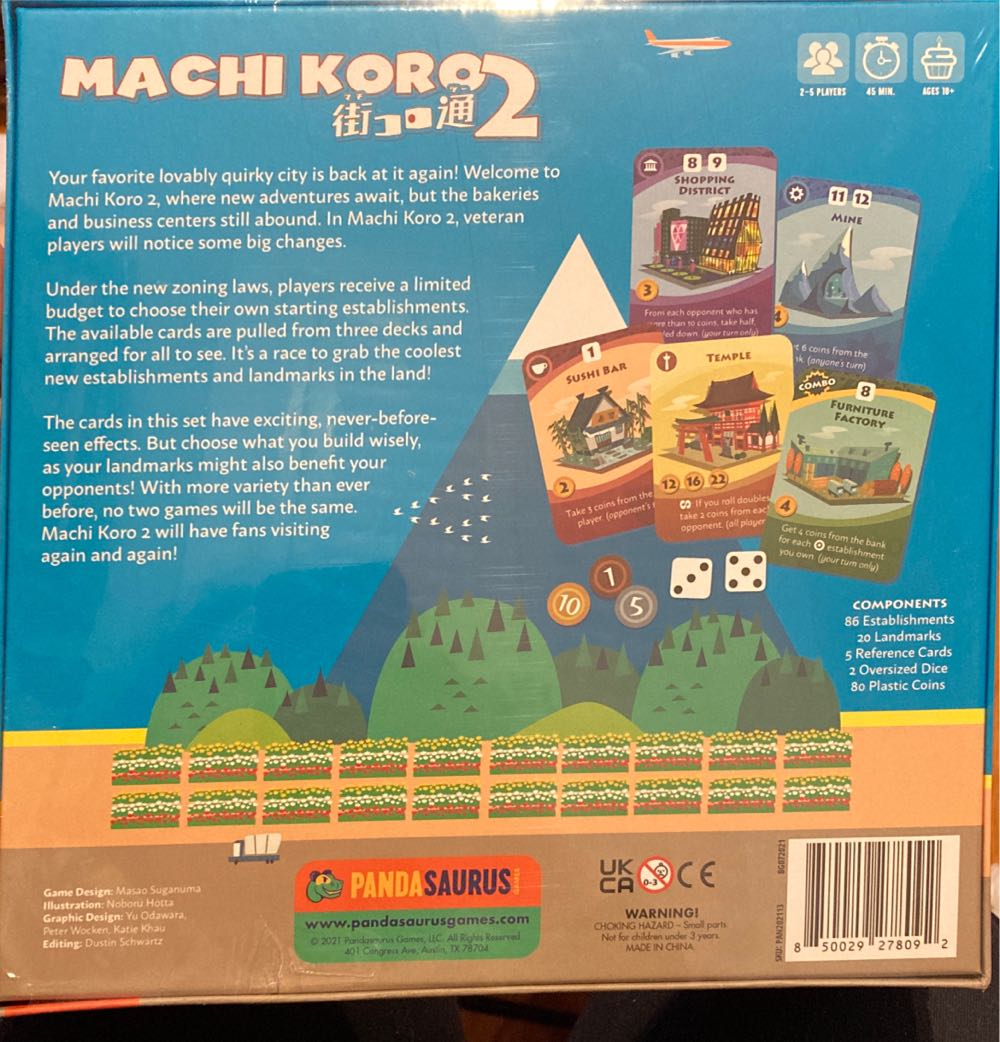Machi Koro 2  (2-5) board game collectible [Barcode 850029278092] - Main Image 2