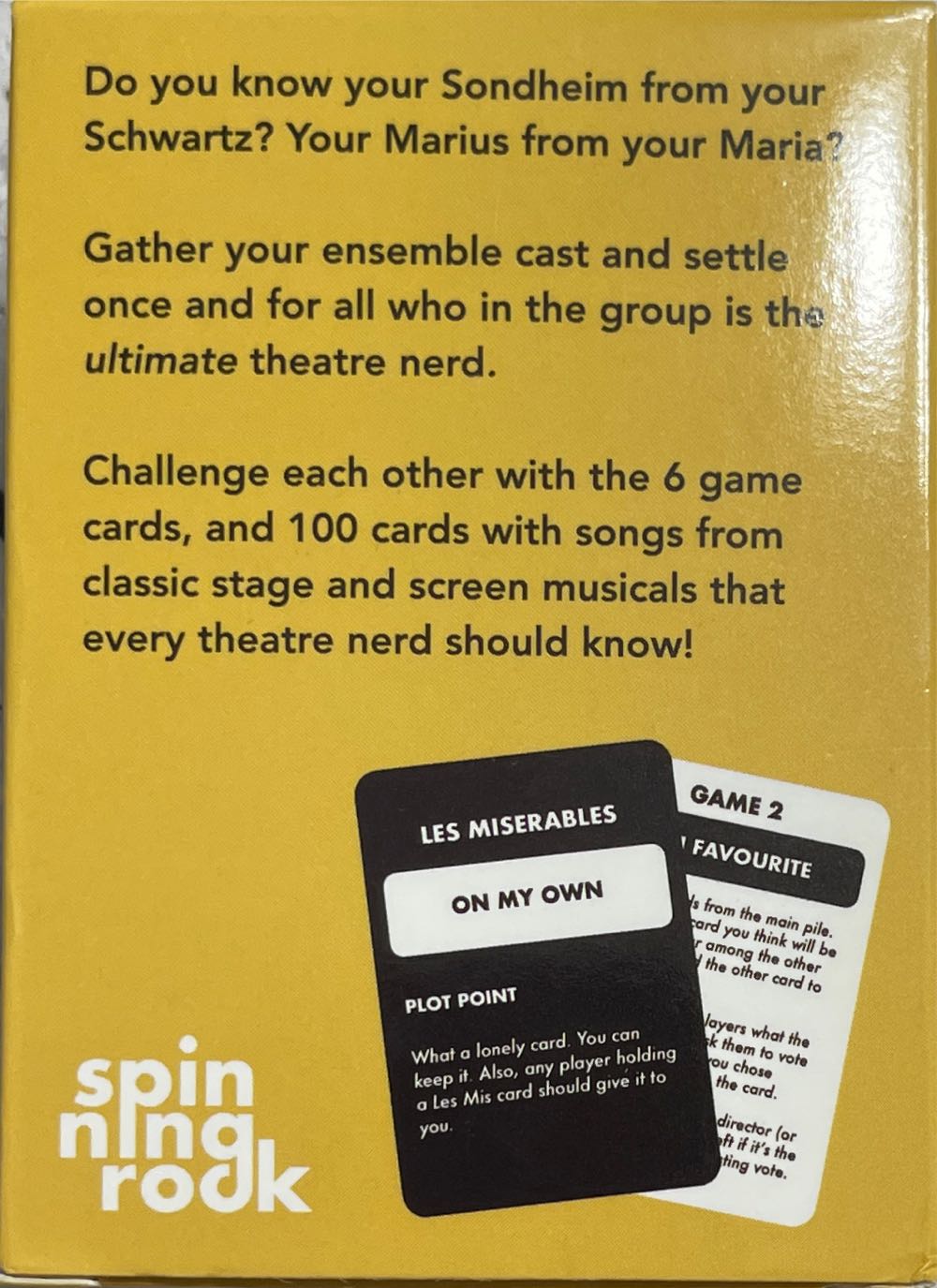 100 Songs Every Theatre Need Should Know  (2+) board game collectible - Main Image 2