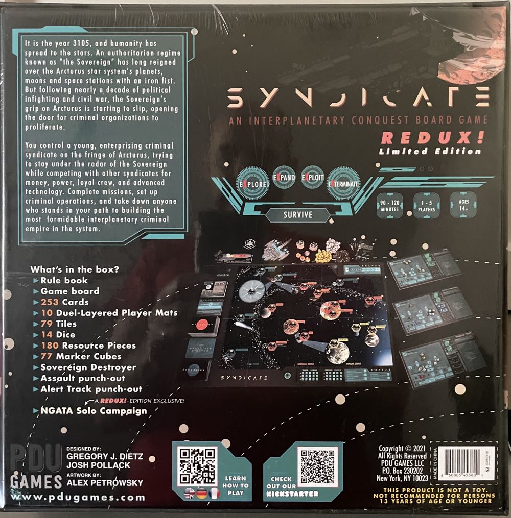Syndicate  (1-5) board game collectible [Barcode 860005453801] - Main Image 2