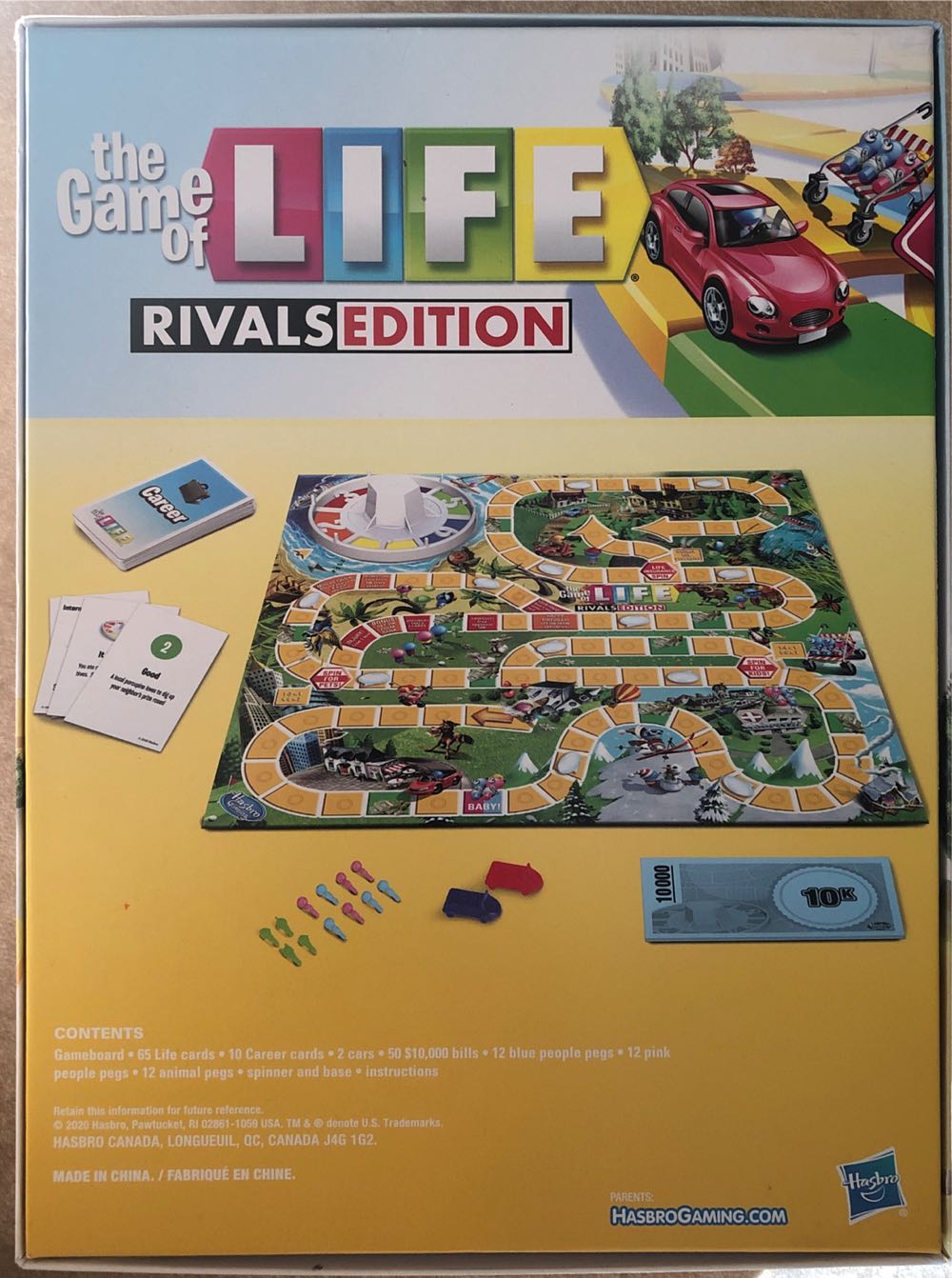 The Game Of Life: Rivals Edition Hasbro Gaming  (2) board game collectible [Barcode 430001325879] - Main Image 2