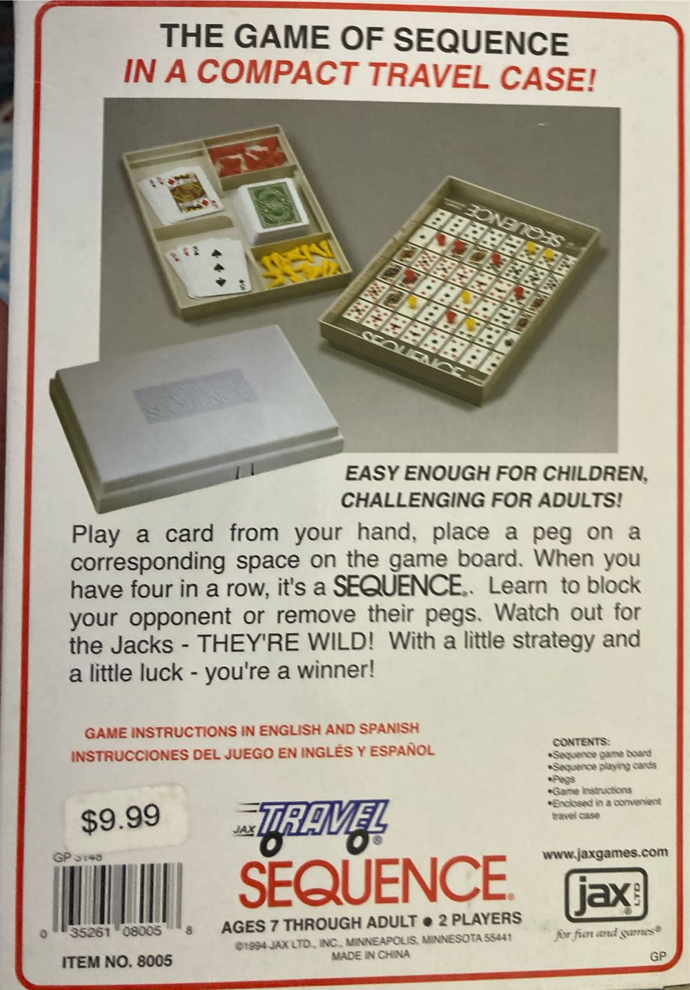 Sequence Travel Case  (2) board game collectible [Barcode 035261080058] - Main Image 2