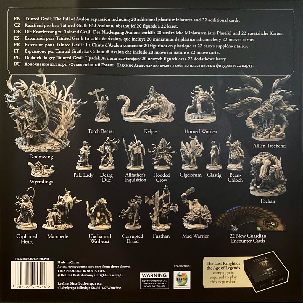 Tainted Grail: Monsters of Avalon - Past and Future  (1-4) board game collectible [Barcode 5907222999486] - Main Image 2