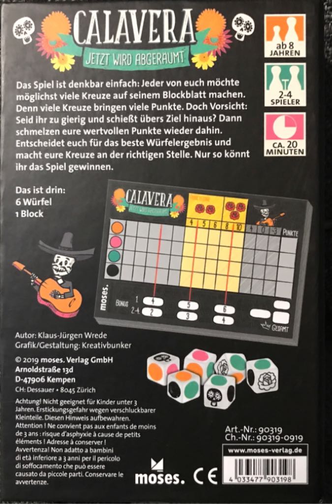 Calavera  (2-4) board game collectible [Barcode 4033477903198] - Main Image 2