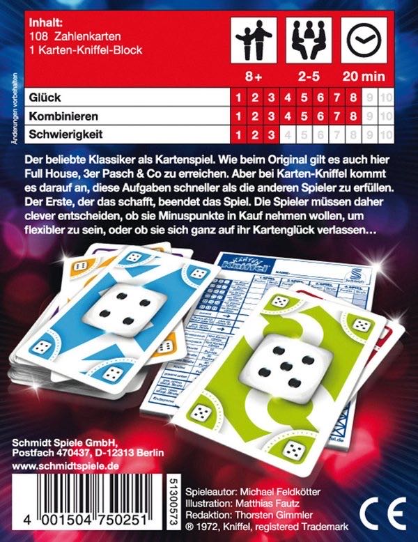 Schmidt Cards Ludo Family Card Game Card  (2-5) board game collectible [Barcode 4001504750251] - Main Image 2