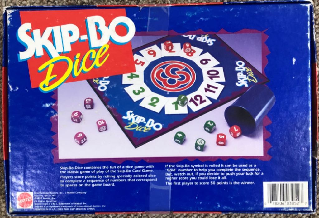 Skip-Bo: Dice  (2-4) board game collectible [Barcode 078206030527] - Main Image 2