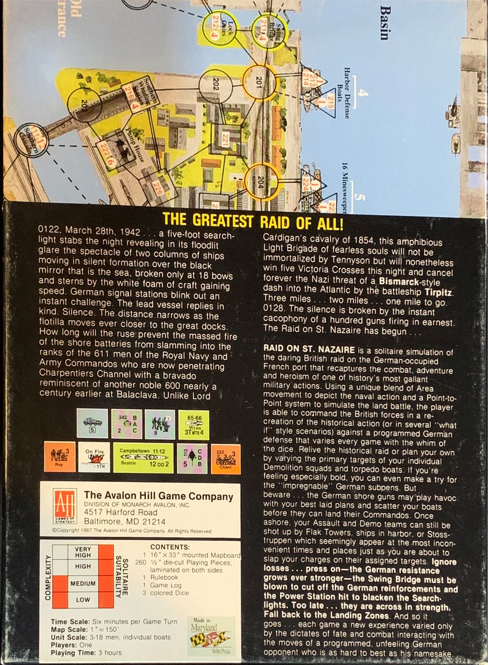 Raid On St. Nazaire  (1) board game collectible [Barcode 045708008743] - Main Image 2