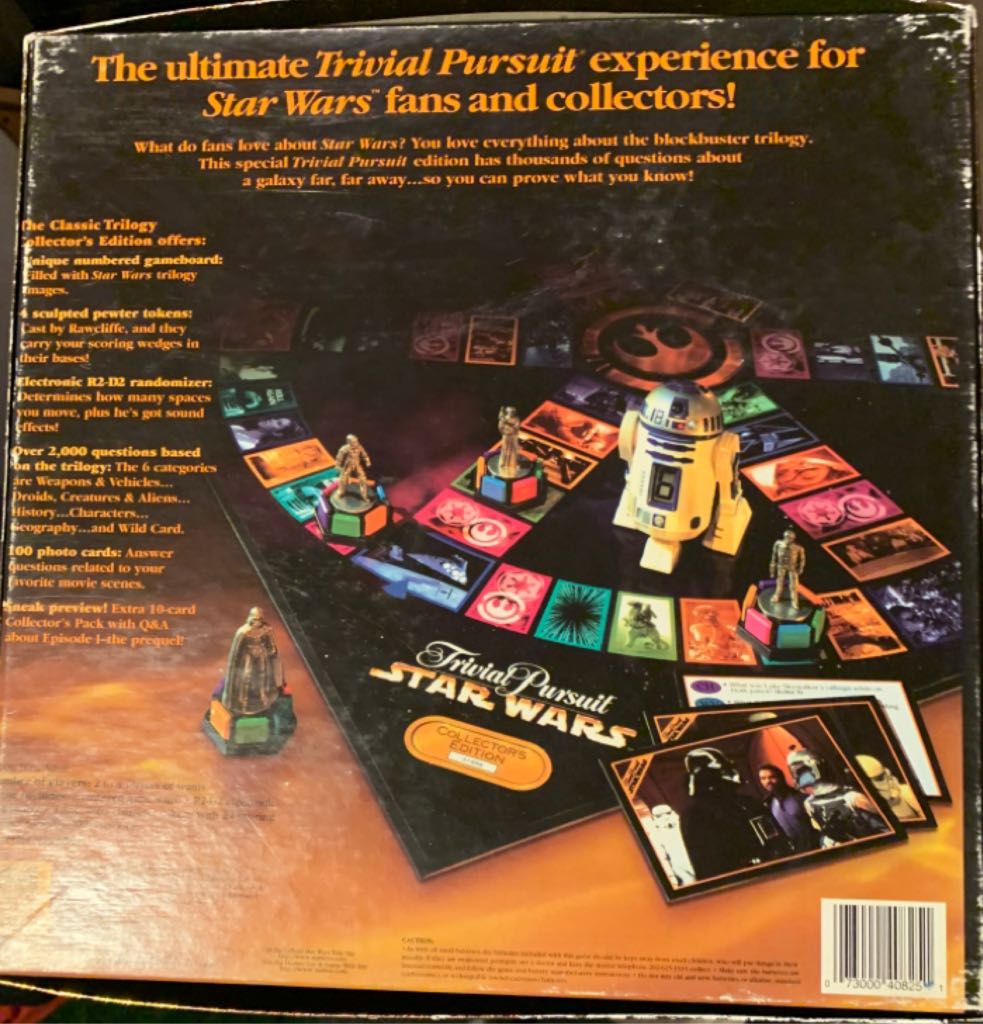 Trivial Pursuit: Star Wars Classic Trilogy Collector’s Edition  (6) board game collectible - Main Image 2