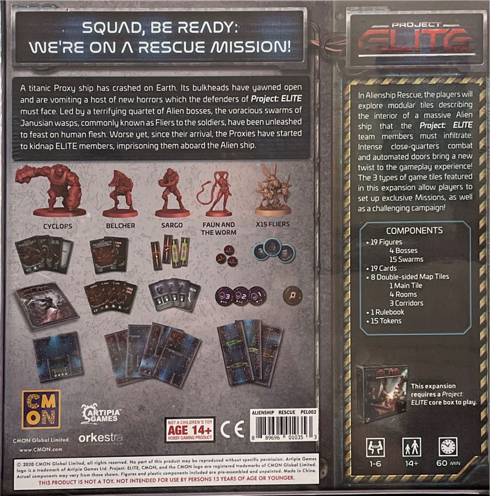 Project ELITE: Alienship Rescue  (1-6) board game collectible [Barcode 889696010353] - Main Image 2