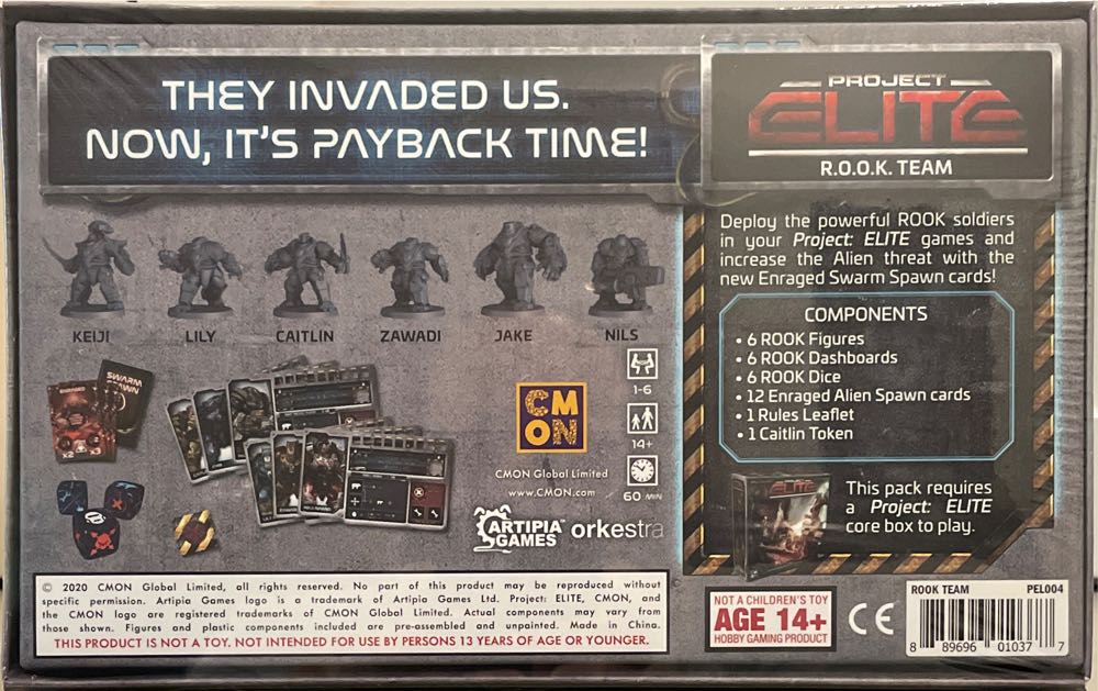 Project ELITE: ROOK Team  (1-6) board game collectible [Barcode 889696010377] - Main Image 2