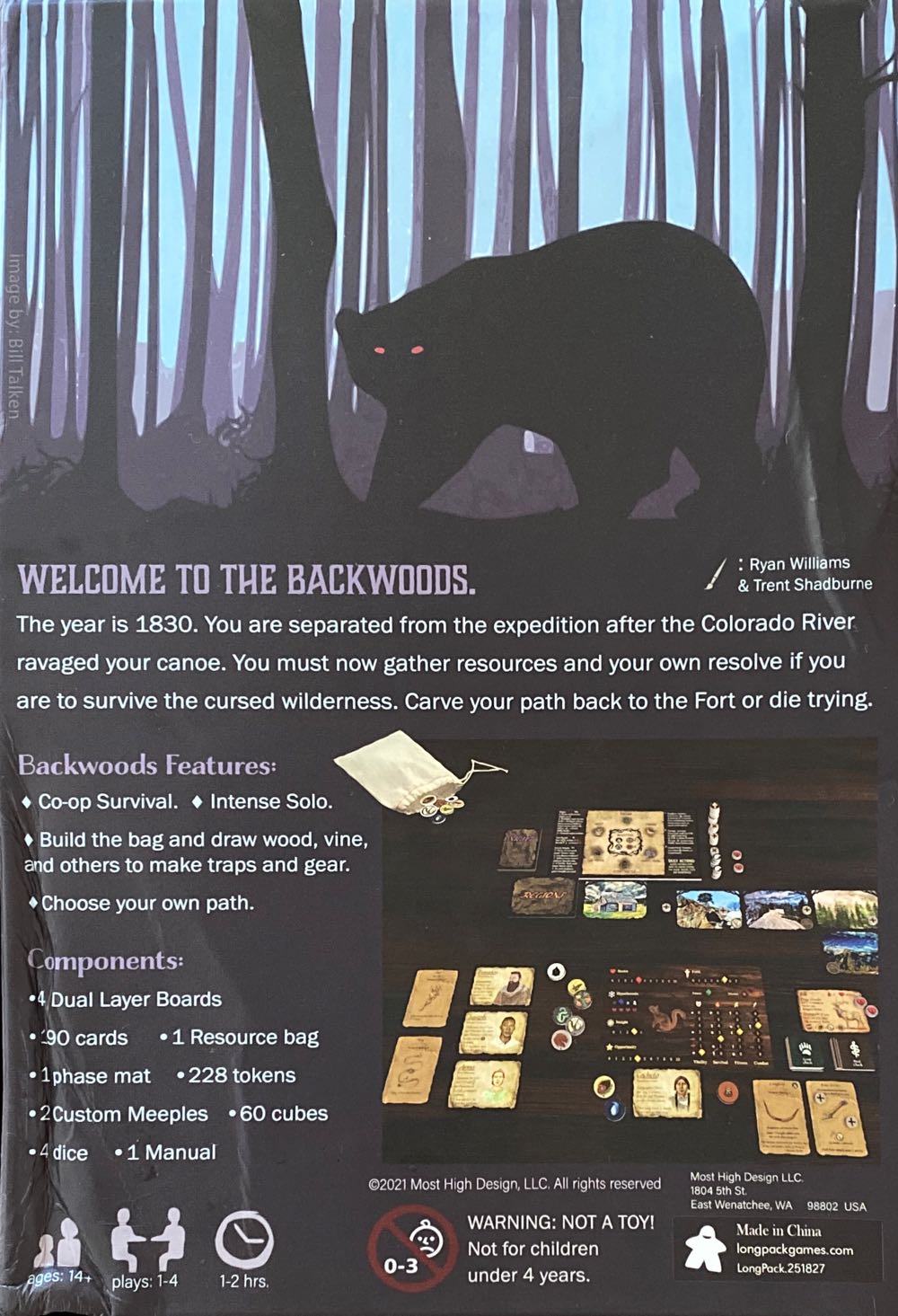 Backwoods  (1-4) board game collectible - Main Image 2