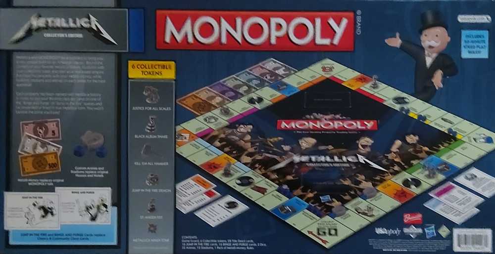 Monopoly: Metallica: Collector’s Edition   (2-6) board game collectible [Barcode 700304044280] - Main Image 2