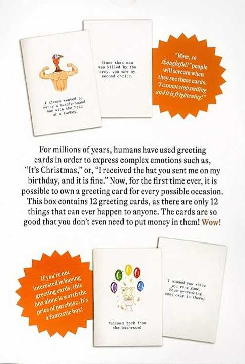 Cards Against Humanity: Greeting Cards Pack  (4+) board game collectible [Barcode 817246020620] - Main Image 2