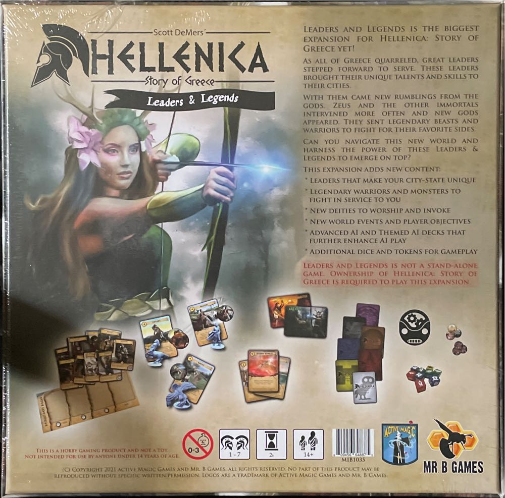 Hellenica: Leaders & Legends  (1-7) board game collectible [Barcode 609456648875] - Main Image 2