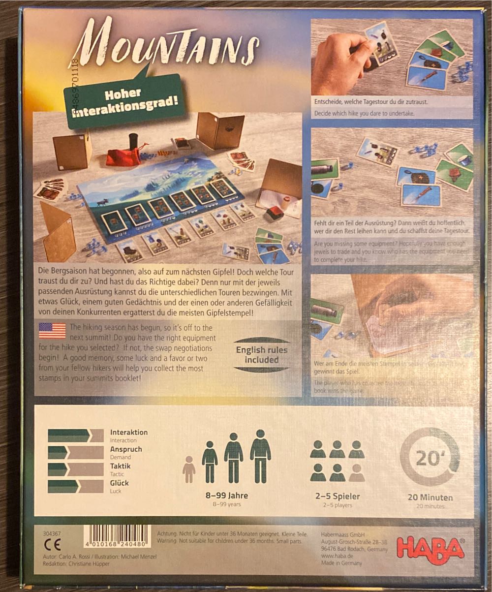 Mountains  (2-5) board game collectible [Barcode 4010168240480] - Main Image 2