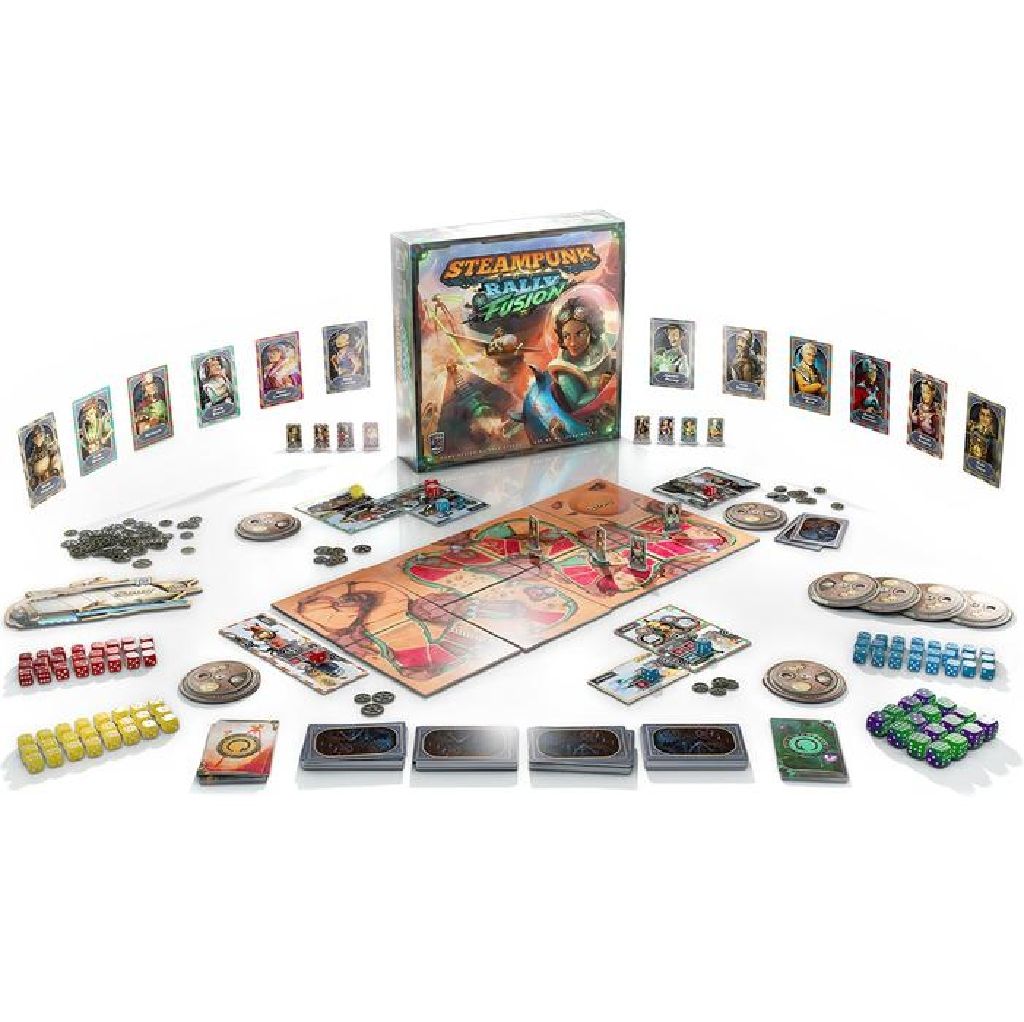 Steampunk Rally Fusion - KS: Atomic Deluxe Pledge  (2-8) board game collectible - Main Image 2
