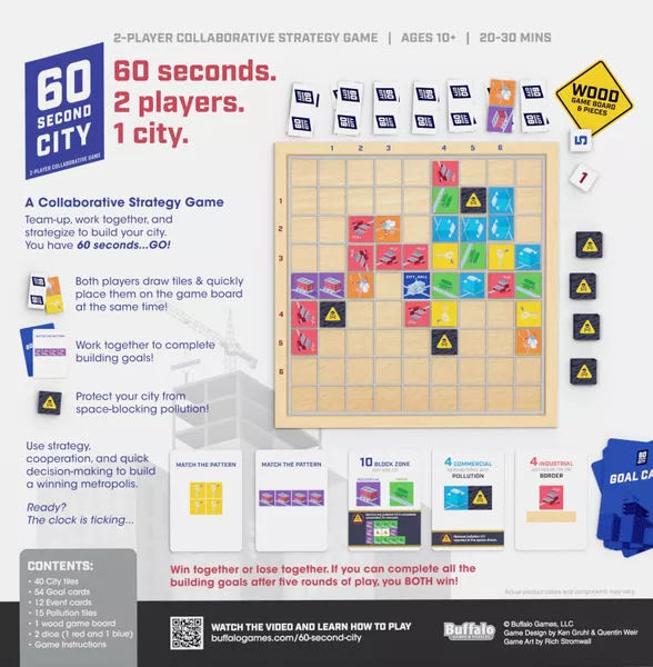 60 Second City  (2) board game collectible [Barcode 079346002801] - Main Image 2