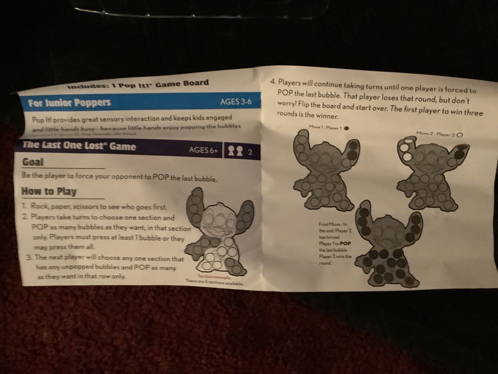 Ceaco Pop It! Disney Stitch  (2) board game collectible [Barcode 759751019068] - Main Image 4