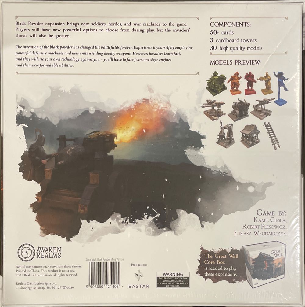 The Great Wall: Black Powder  board game collectible [Barcode 5906660421405] - Main Image 2