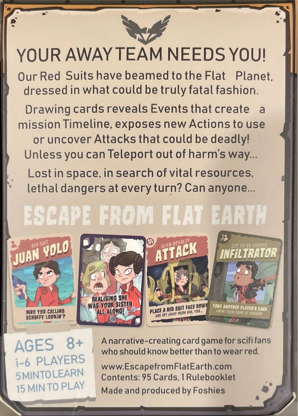 Escape From Flat Earth: KQ101  (1-6) board game collectible - Main Image 2