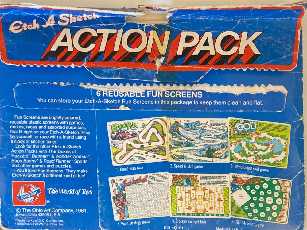 Etch A Sketch Action Pack  (1) board game collectible - Main Image 2