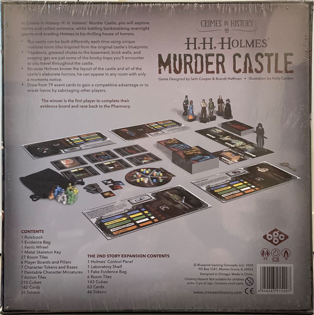 HH Holmes Murder Castle & 2nd Story Expansion  (1-7) board game collectible [Barcode 6940483915207] - Main Image 2