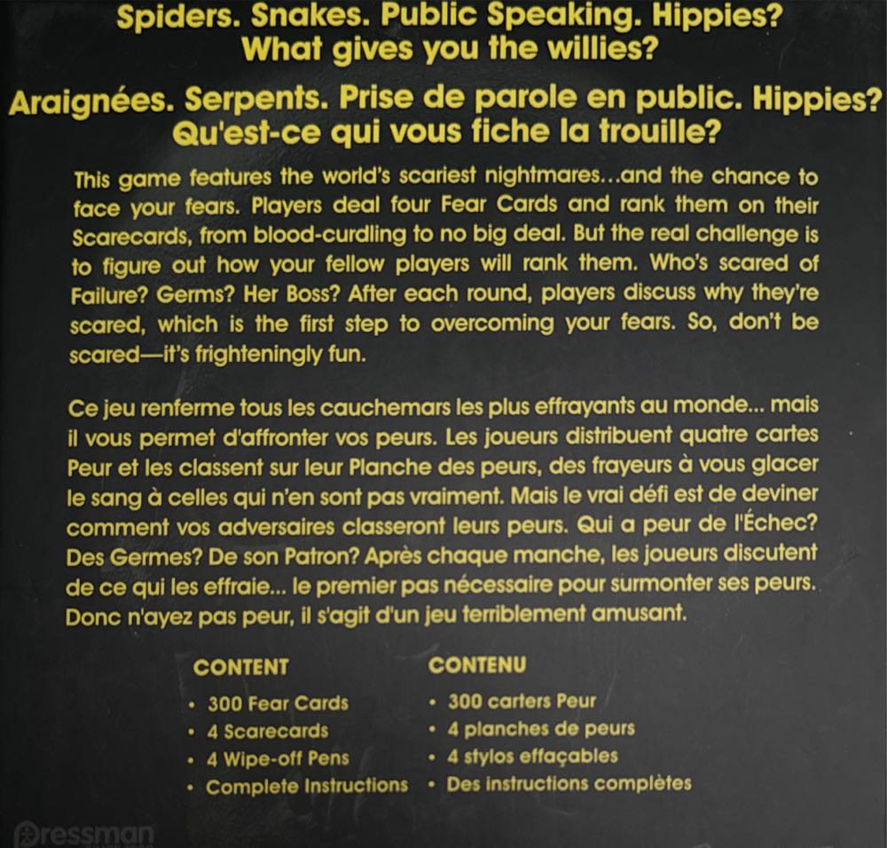 Your Worst Nightmare  (2+) board game collectible [Barcode 021853022438] - Main Image 2