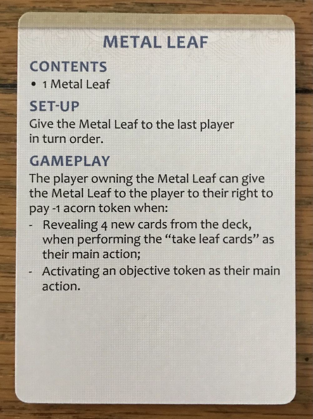 Momiji: Metal Leaf  (1-4) board game collectible [Barcode 8050038020121] - Main Image 3