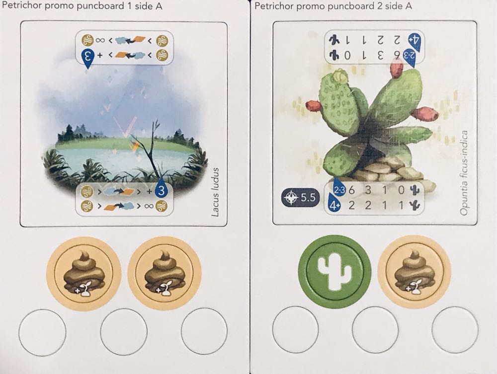 Petrichor: Cactus, Lake & Fertilizer Promos  (1-5) board game collectible - Main Image 2