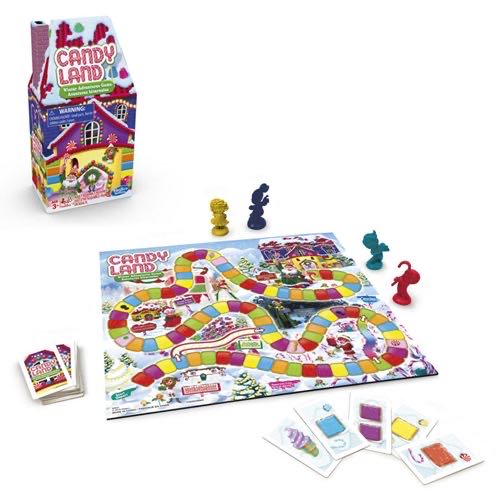 Candy Land®: WINTER ADVENTURES Game  (2-4) board game collectible [Barcode 630509956180] - Main Image 2