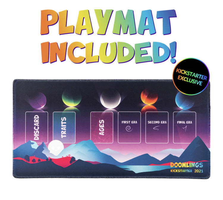 Doomlings: KS Exclusive Playmat  (2-6) board game collectible [Barcode 850032125178] - Main Image 2