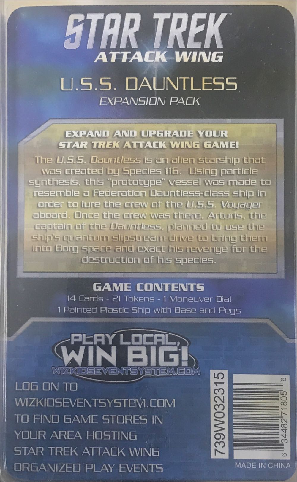 Star Trek Attack Wing U.S.S. Dauntless  board game collectible [Barcode 634482718056] - Main Image 2