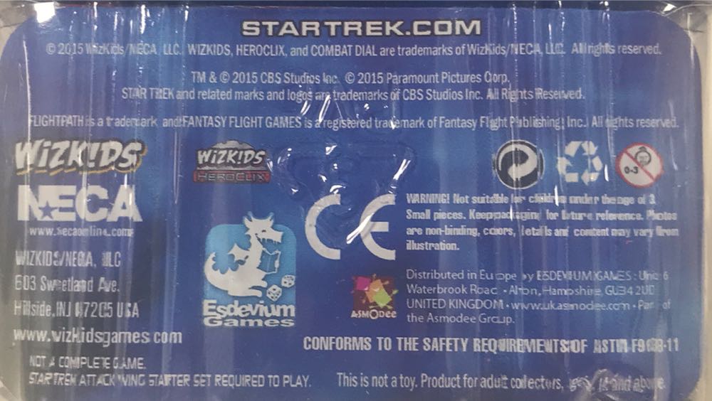 Star Trek Attack Wing U.S.S. Pasteur  board game collectible [Barcode 634482718070] - Main Image 3