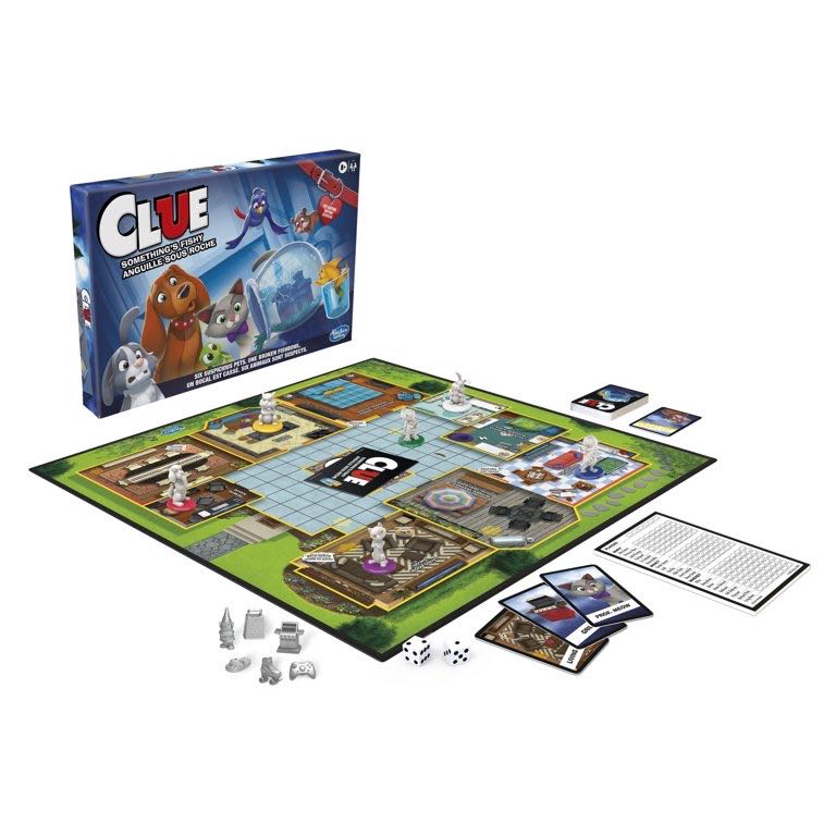 Clue Special: CLUE® SOMETHING’S FISHY Pet Edition  (2-6) board game collectible [Barcode 630509947126] - Main Image 2