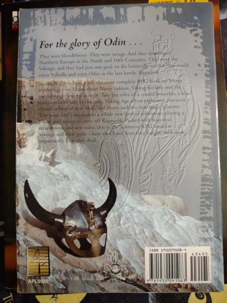 Viking Age D20 Fantasy Roleplaying  board game collectible [Barcode 9781932091083] - Main Image 2