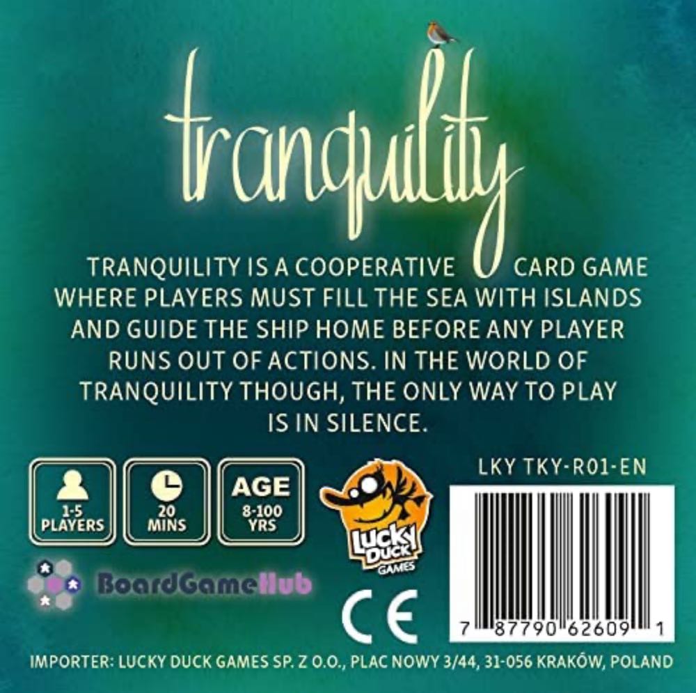 Tranquility  (1-5) board game collectible [Barcode 787790626091] - Main Image 2