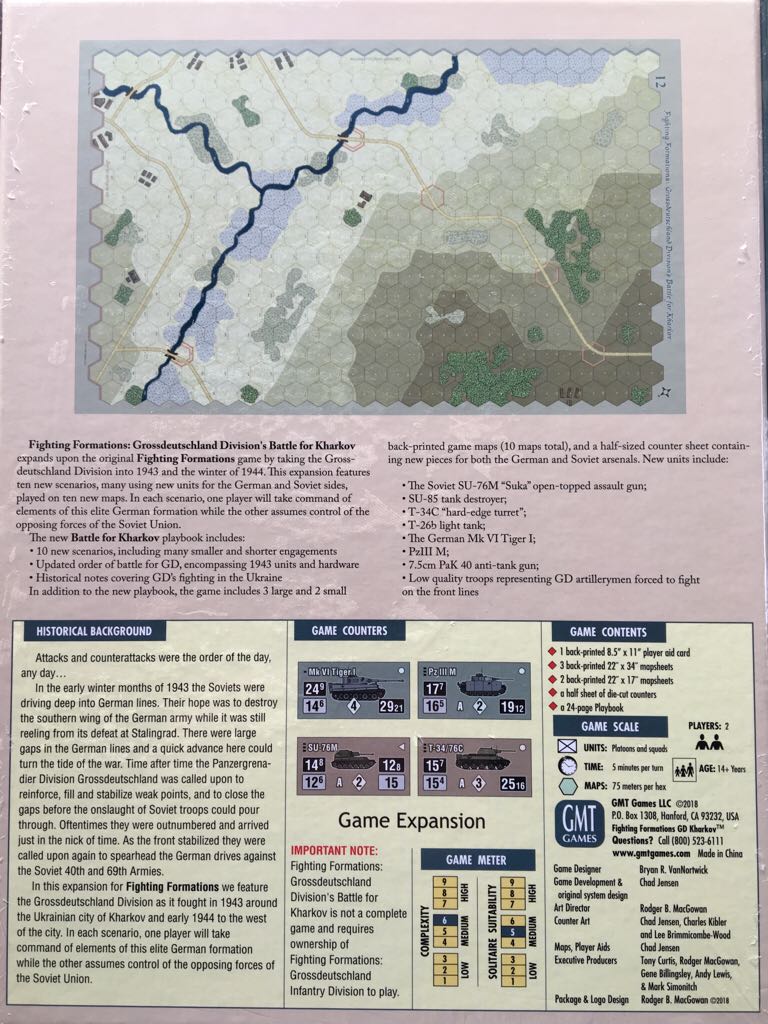 Fighting Formations: Grossdeutschland Division’s Battle for Kharkov  (2) board game collectible [Barcode 817054011568] - Main Image 2