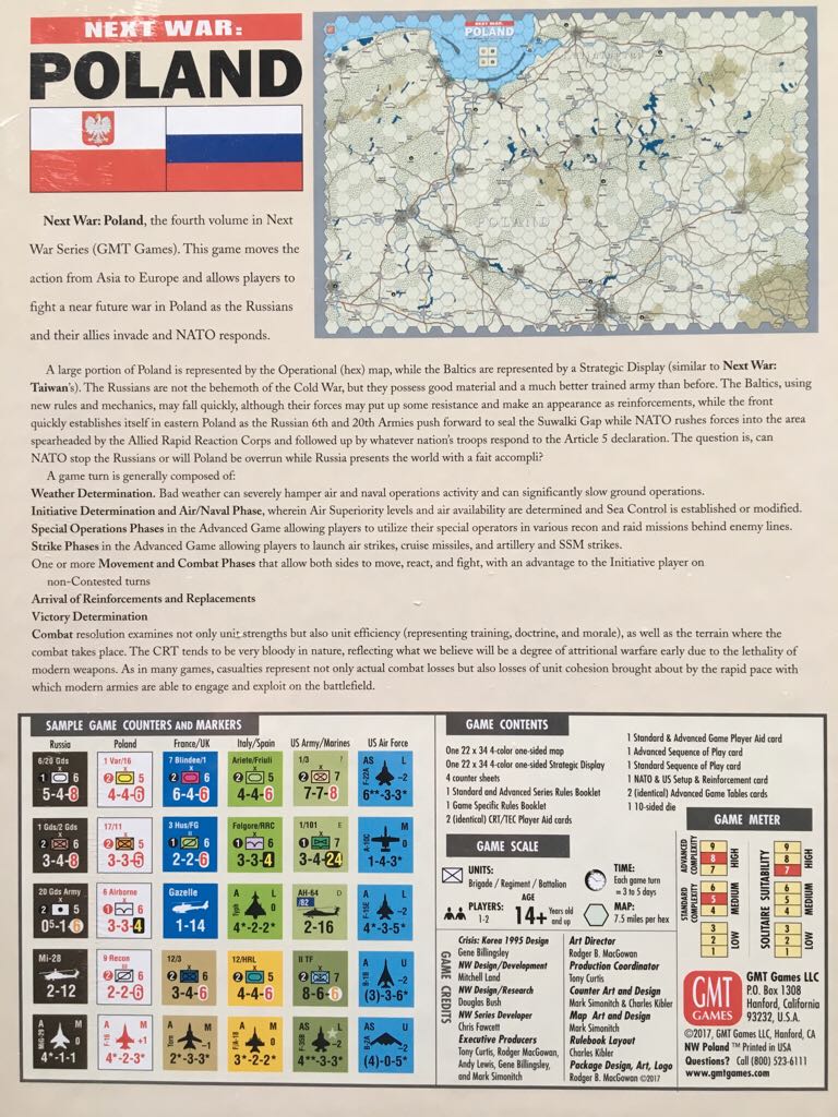 Next War:Poland  (1-2) board game collectible [Barcode 817054011391] - Main Image 2