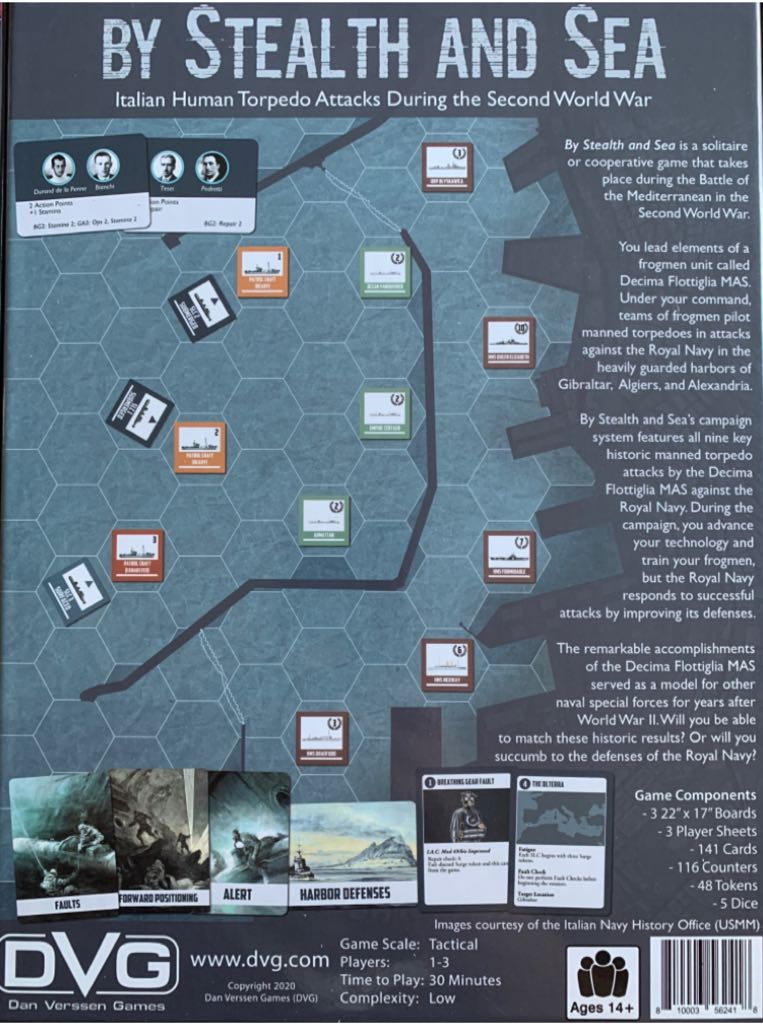 By Stealth and Sea  (1-3) board game collectible [Barcode 810003562418] - Main Image 2