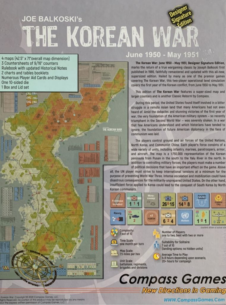 The Korean War June 1950 - May 1951 Designer Signature Series  (1-2) board game collectible - Main Image 2