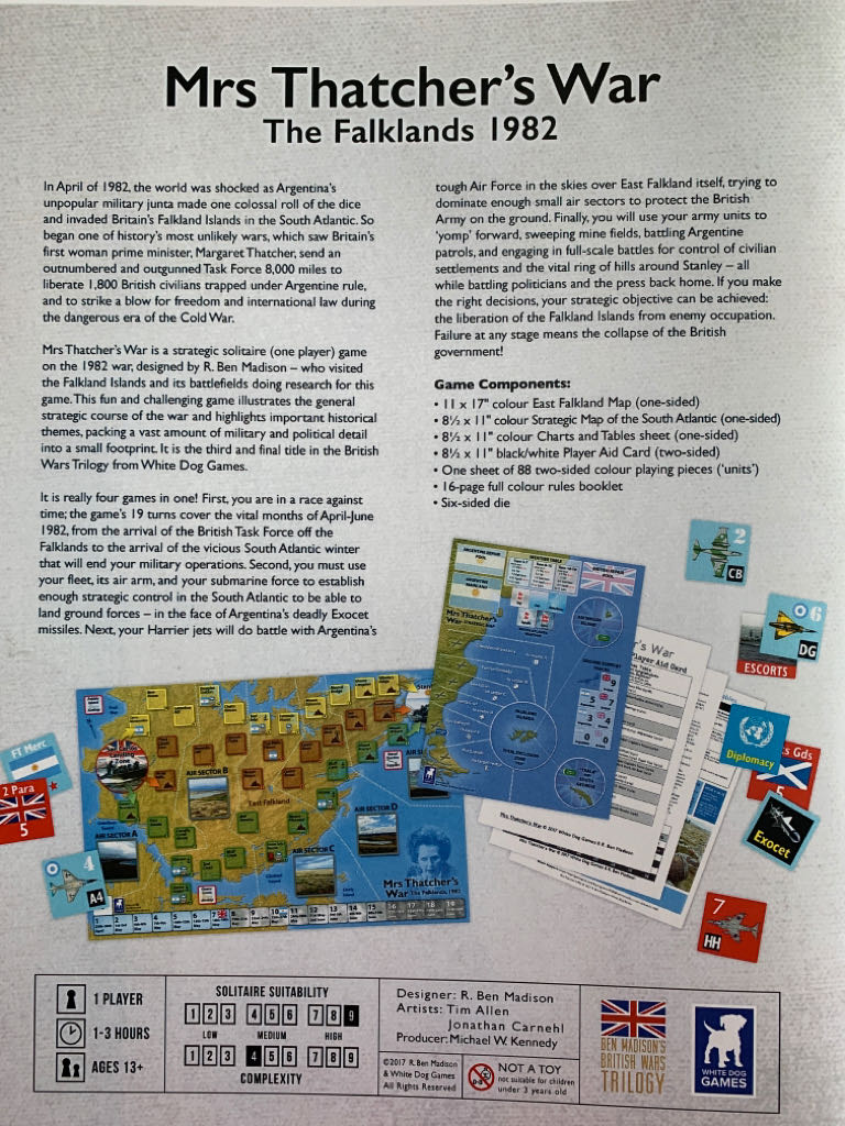 Mrs Thatcher’s War The Falklands 1982  (1) board game collectible - Main Image 2