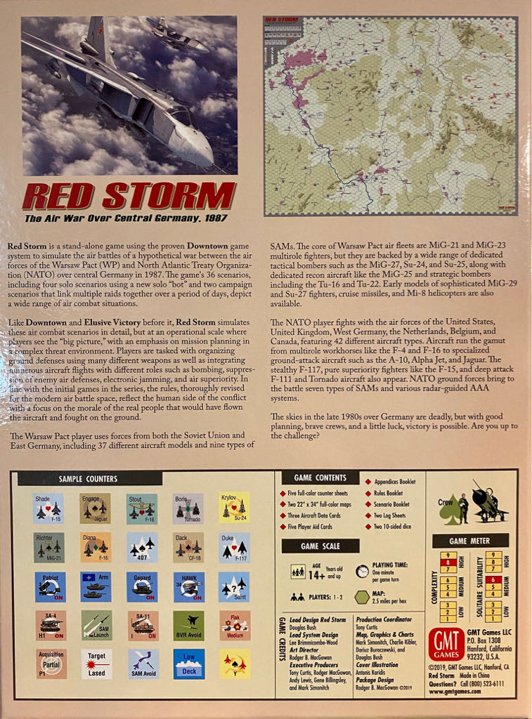 Red Storm: The Air War Over Germany, 1987  (1-2) board game collectible [Barcode 817054011780] - Main Image 2