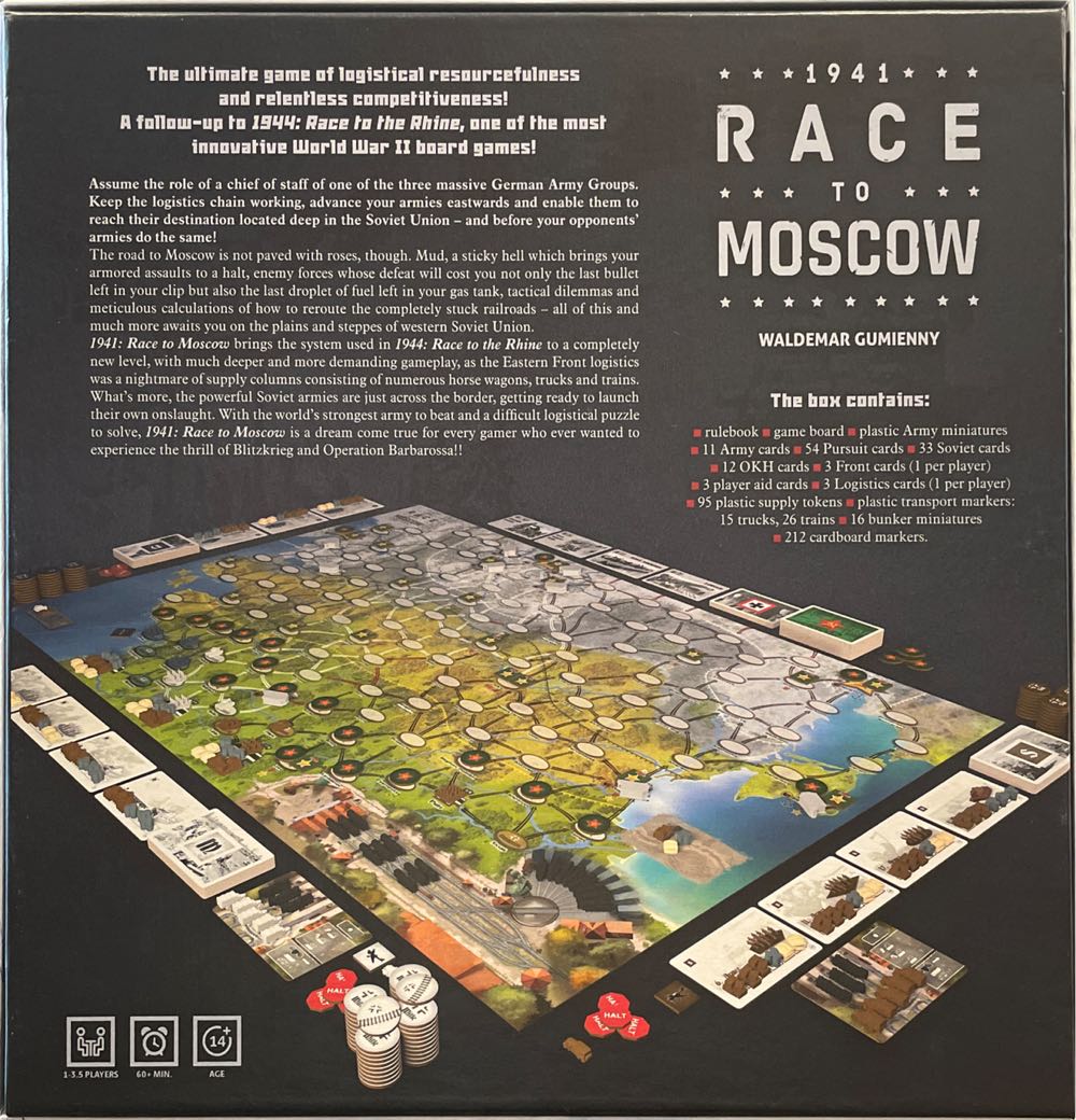 1941 Race To Moscow  (1-5) board game collectible [Barcode 5900741508801] - Main Image 2