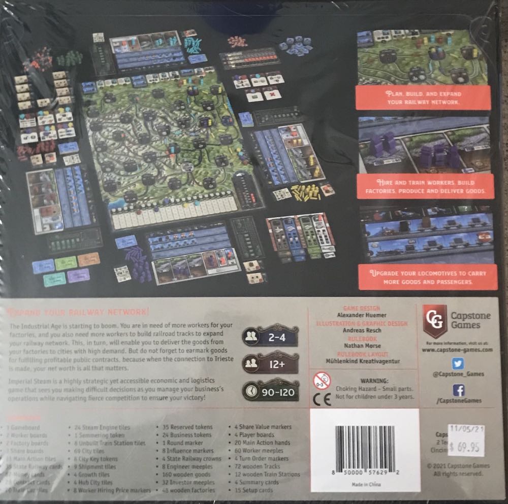 Imperial Steam  (2-4) board game collectible [Barcode 850000576292] - Main Image 3